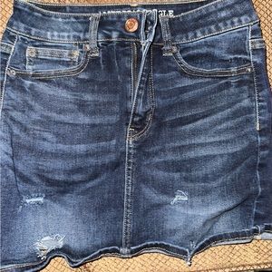 American Eagle Women’s Rugged Blue Jean Denim Mini Skirt Size 4
